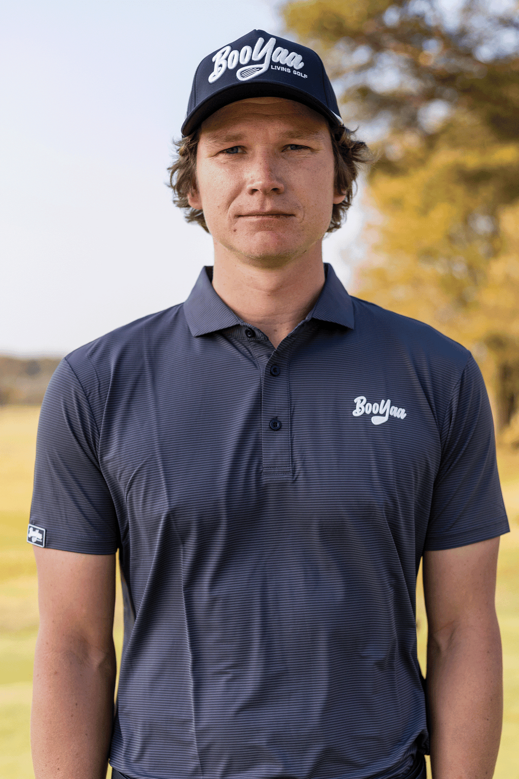 BooYaa Vintage Golf Polo – Americano Gray