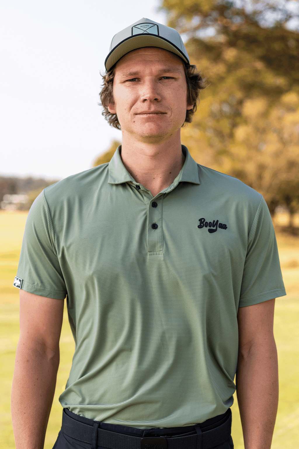 BooYaa Vintage Golf Polo – Army Sage Green