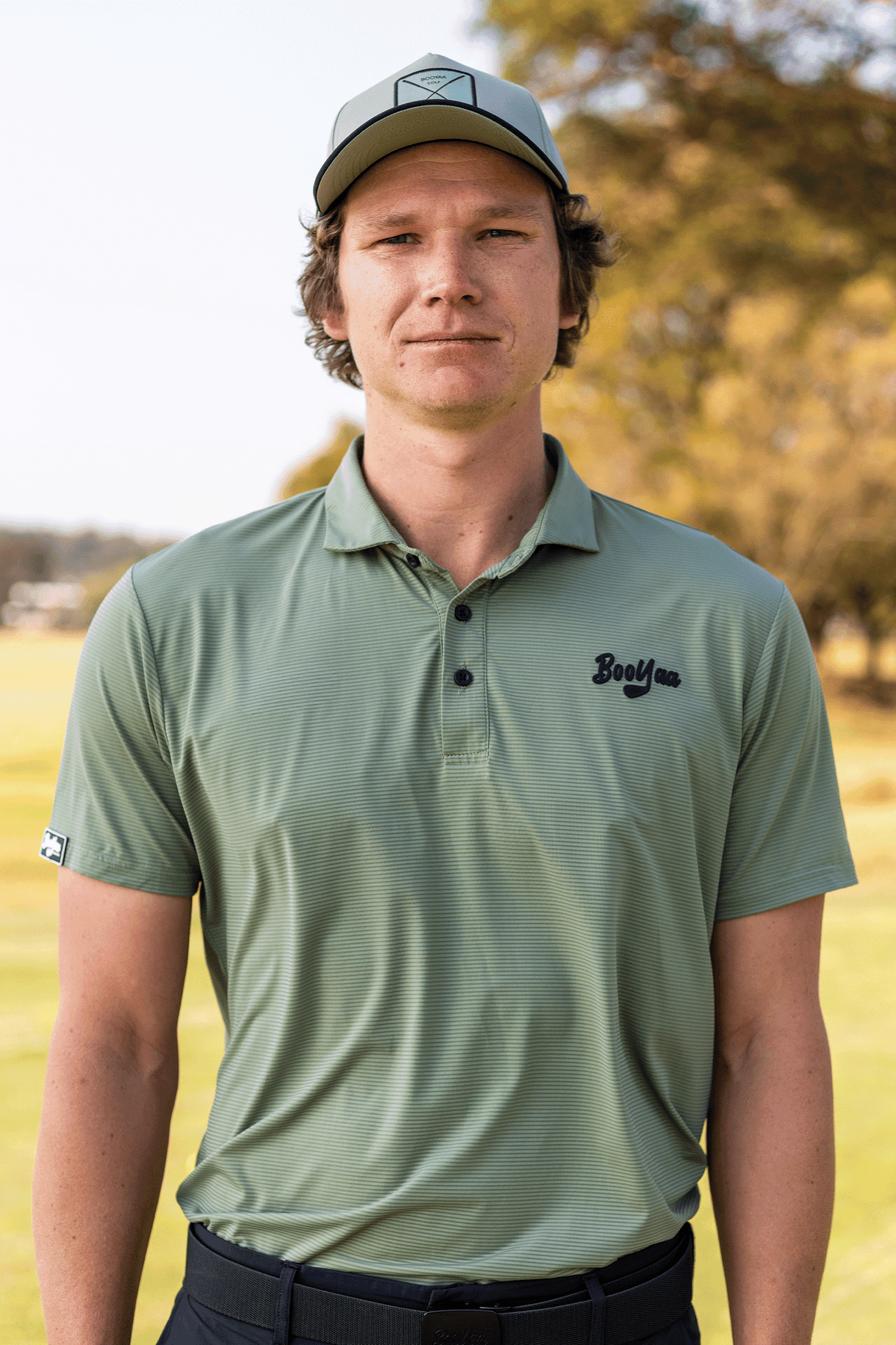 BooYaa Vintage Golf Polo – Army Sage Green