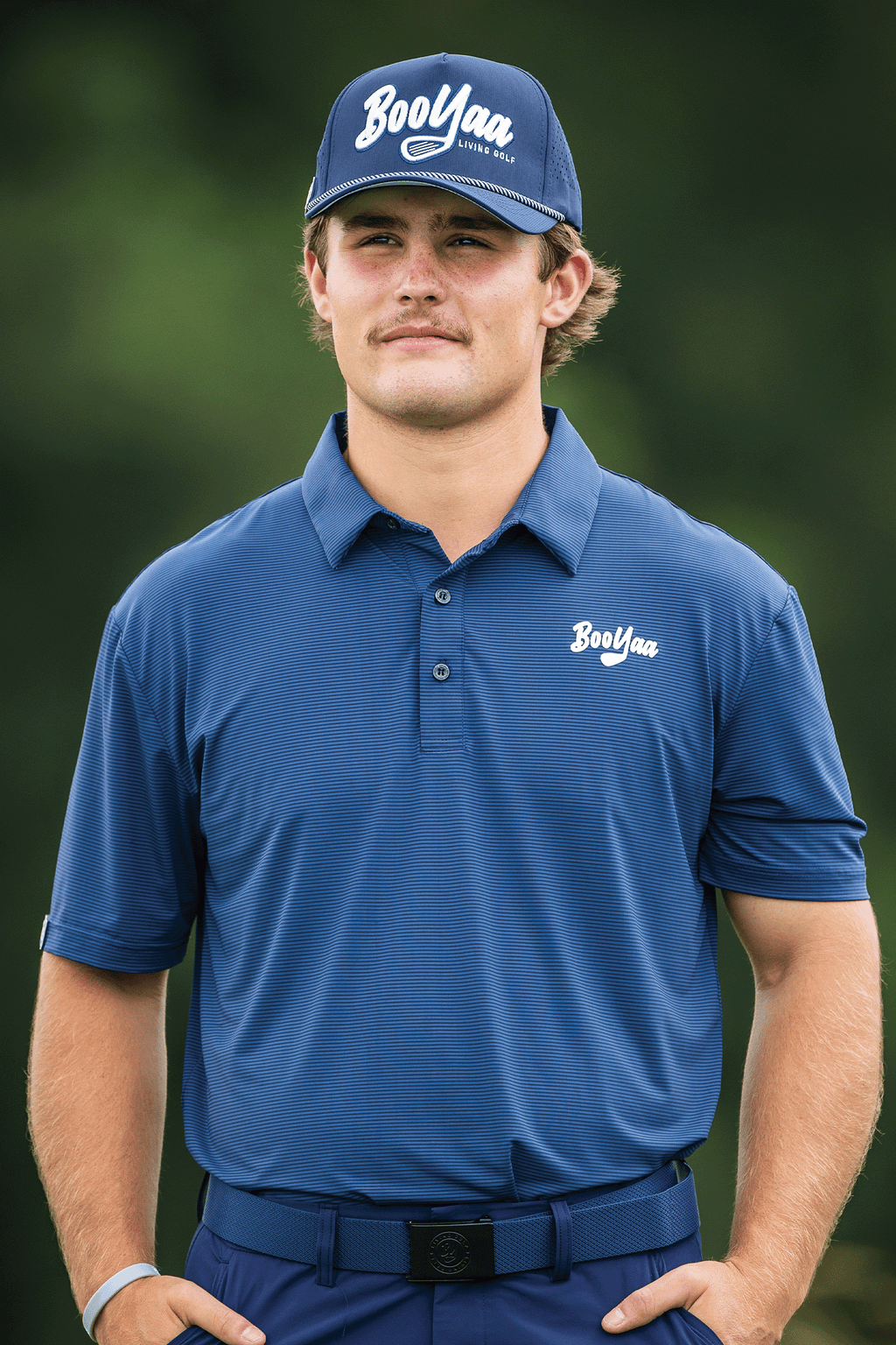 BooYaa Vintage Golf Polo – Oxford Navy