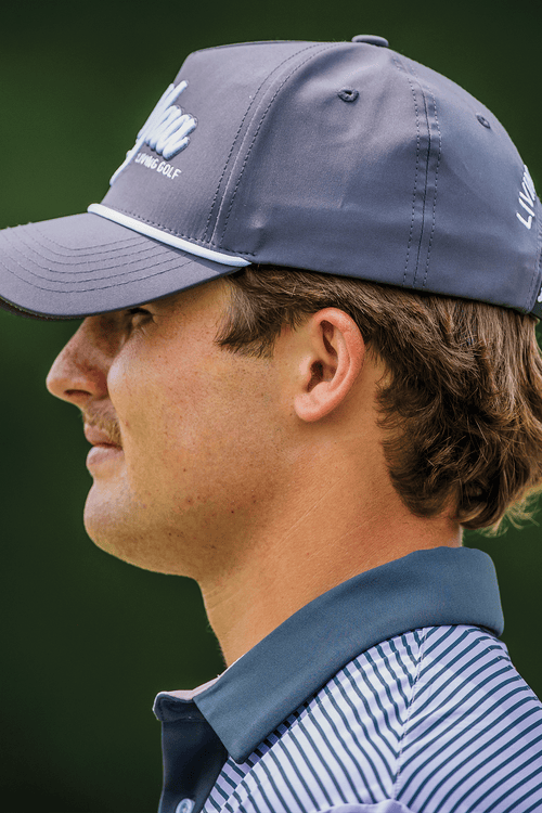 BooYaa Premium Golf Hat, Gray Classic Cap, 3D Embroidered Logo, Adjustable Strap, Unisex