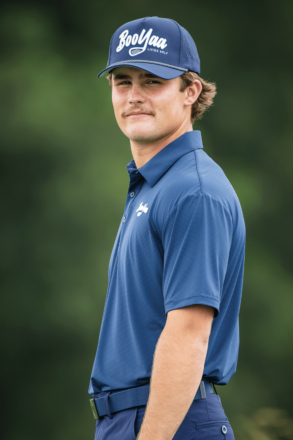 BooYaa Vintage Golf Polo – Oxford Navy