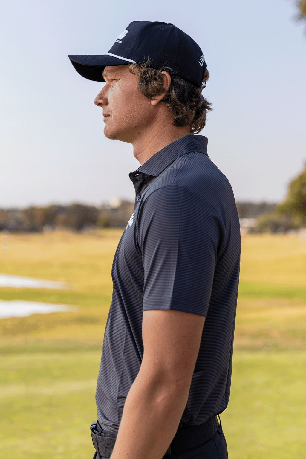 BooYaa Vintage Golf Polo – Americano Gray