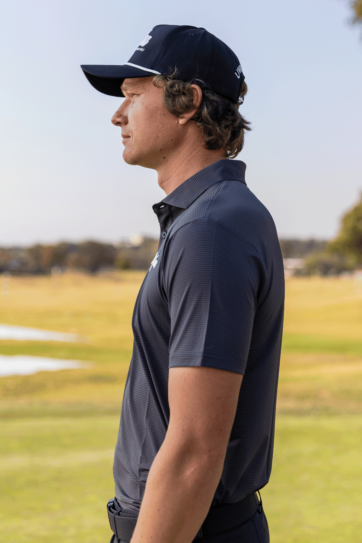 BooYaa Vintage Golf Polo – Americano Gray