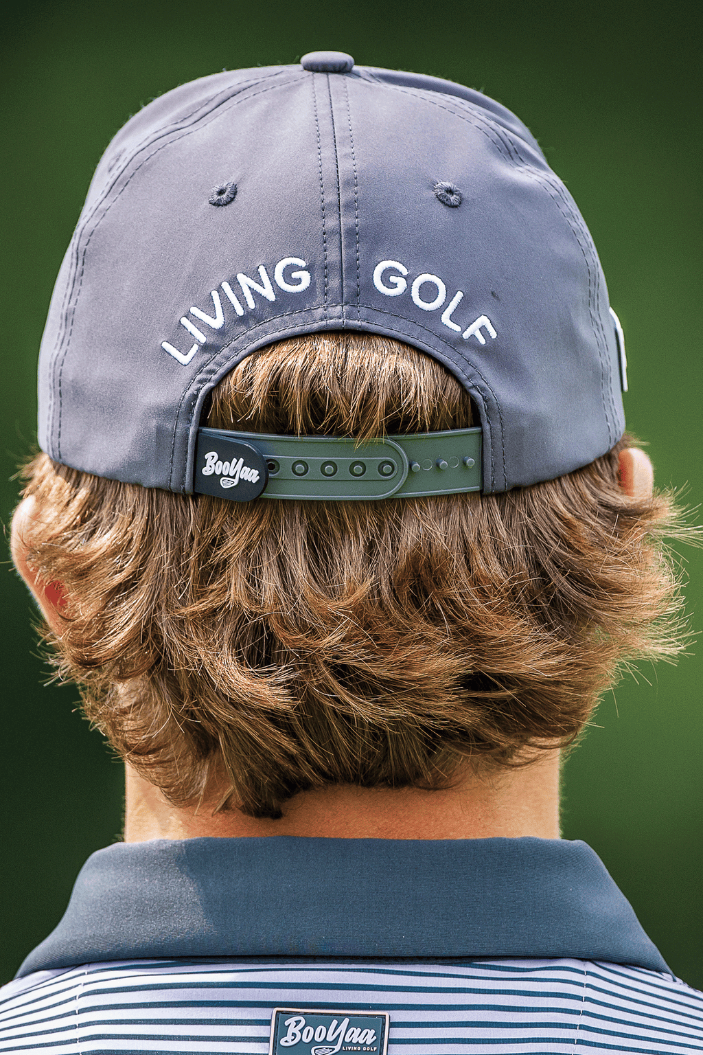 BooYaa Premium Golf Hat, Gray Classic Cap, 3D Embroidered Logo, Adjustable Strap, Unisex