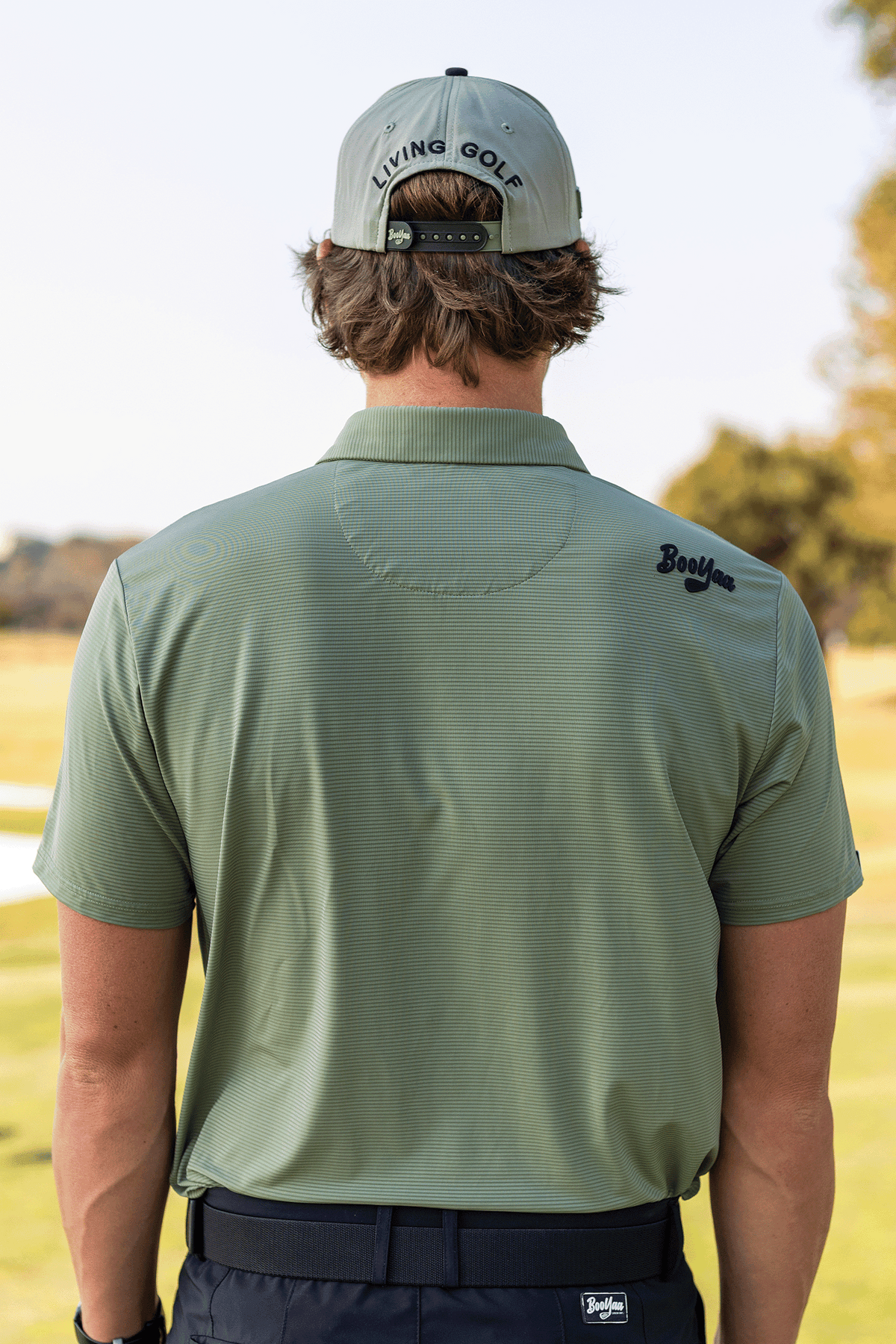 BooYaa Vintage Golf Polo – Army Sage Green