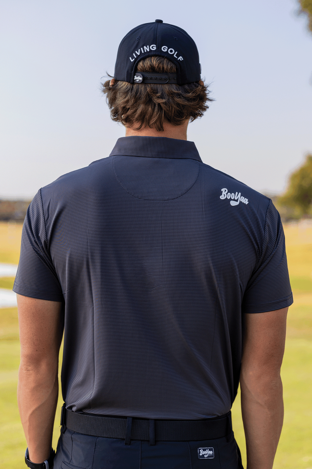 BooYaa Vintage Golf Polo – Americano Gray