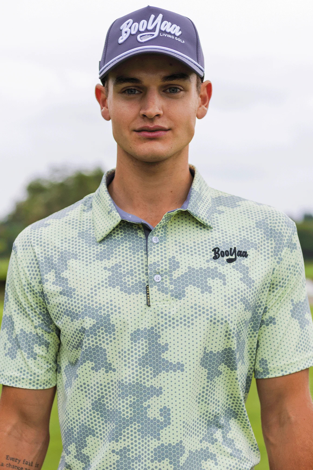 BooYaa Premium Golf Polo – Honeyflage Camo
