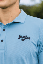 BooYaa Vintage Golf Polo – Pinehurst Light Blue