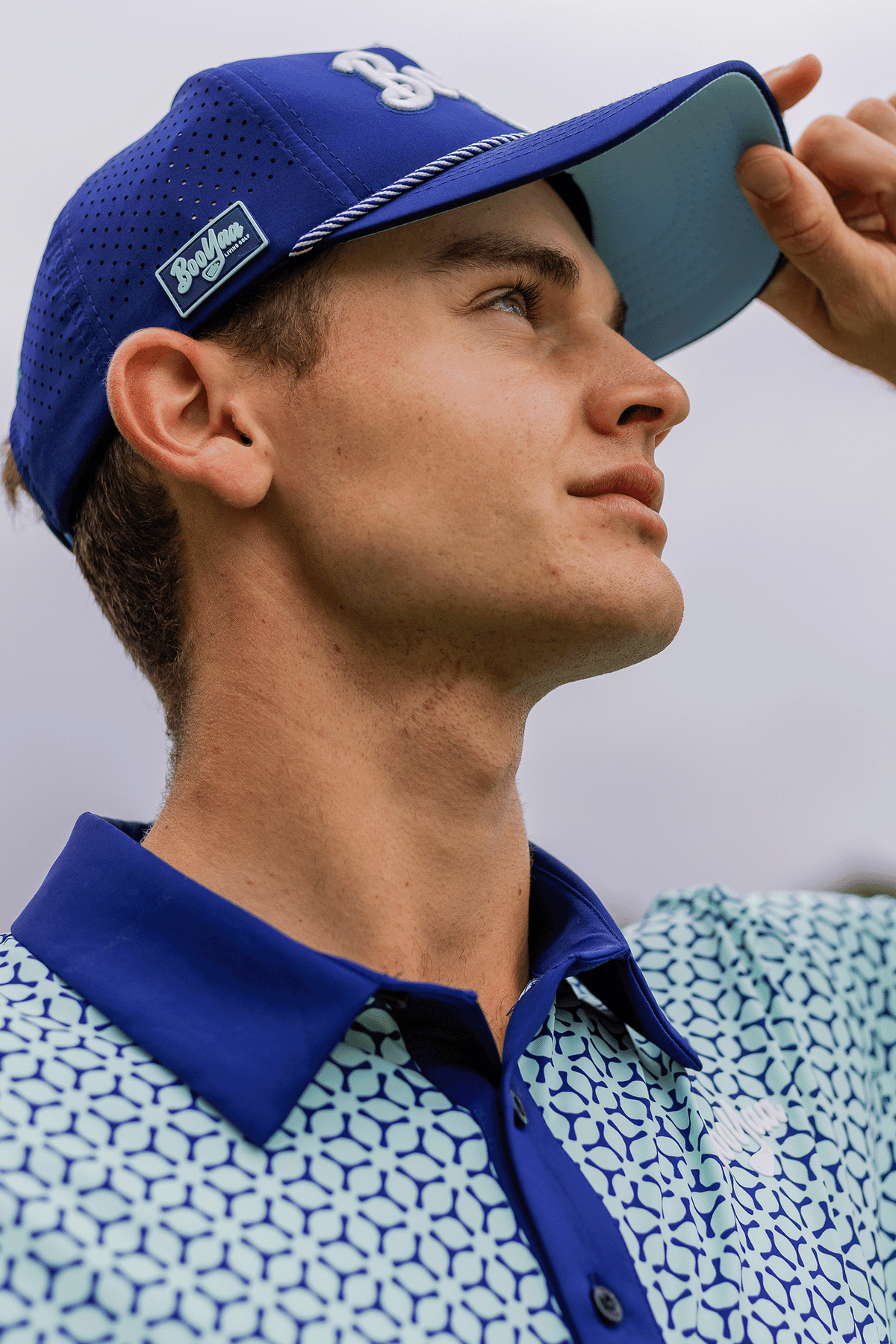 BooYaa Premium Golf Polo – Stud Blue