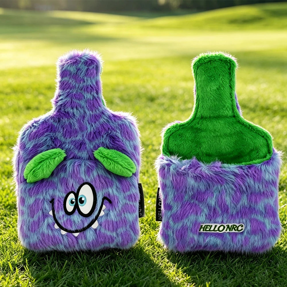 Monster Mallet Putter Cover – Purple & Green