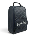 Quilted Leather Golf Shoe Bag – Navy & White