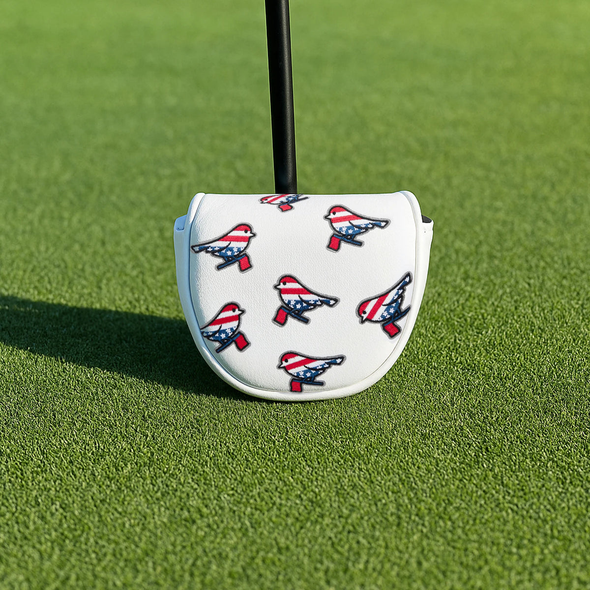Birdie Mallet Putter Cover – White