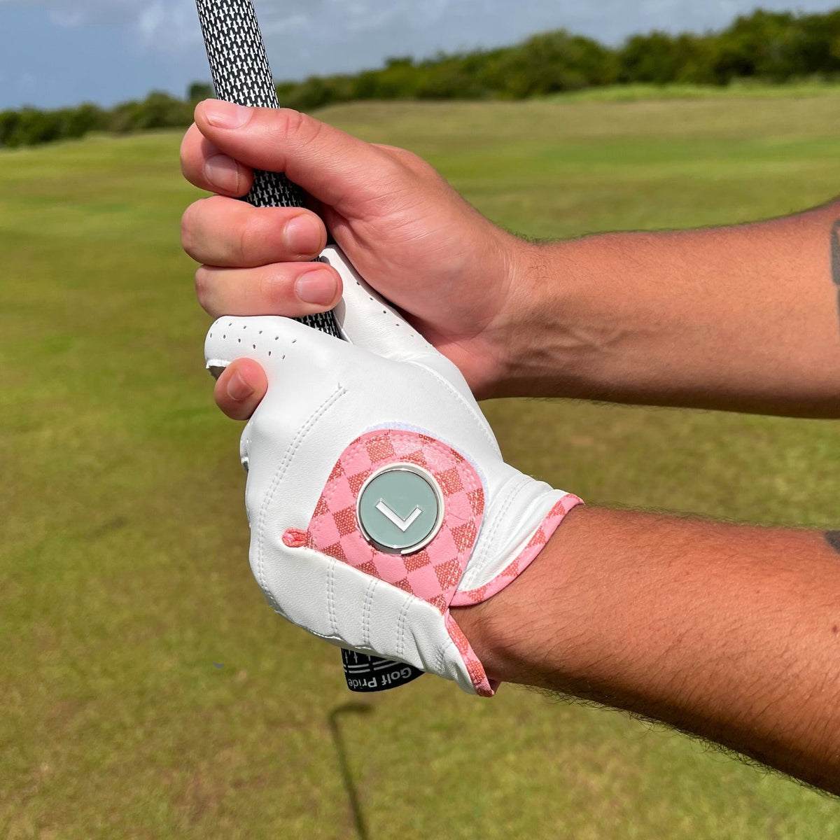 Soho Blush Men's Golf Glove – Pink