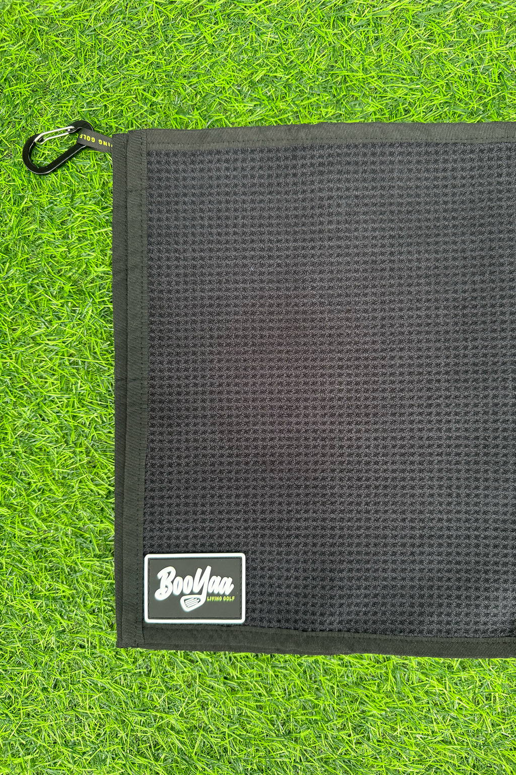 BooYaa Waffle Golf Towel – Black