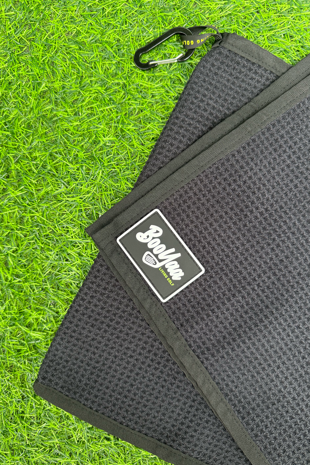 BooYaa Waffle Golf Towel – Black